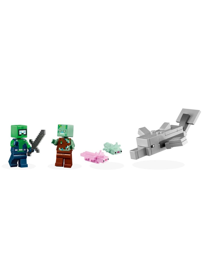 LEGO LEGO - Minecraft The Axolotl House 242 Pieces - 21247  - Image 4