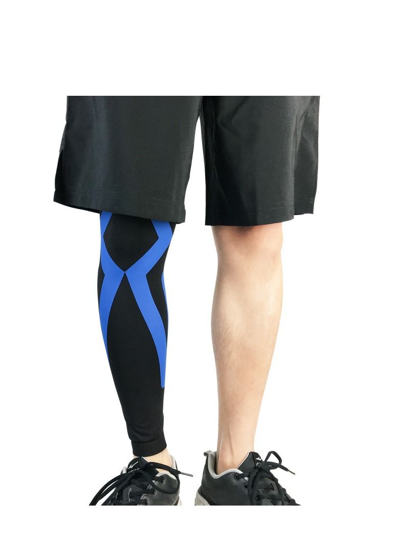 M MIAOYAN M MIAOYAN football basketball leggings mid-length calf sports knee pads running breathable protective gear men and women pantyhose (single) - Image 1
