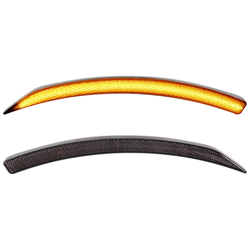 VEISUTOR LED Front Fender Lights for CanAm Ryker Smoked Black Wheel Lights Fender Reflectors with Turn Signals for Can Am Ryker 600 900 Ryker Rally 20192024 Accessories