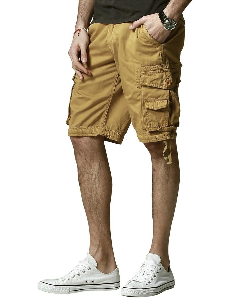 Match Men's Twill Comfort Cargo Short Without Belt #S3612 (Label Size 4XL/40 (US 38), Khaki) - Image 4