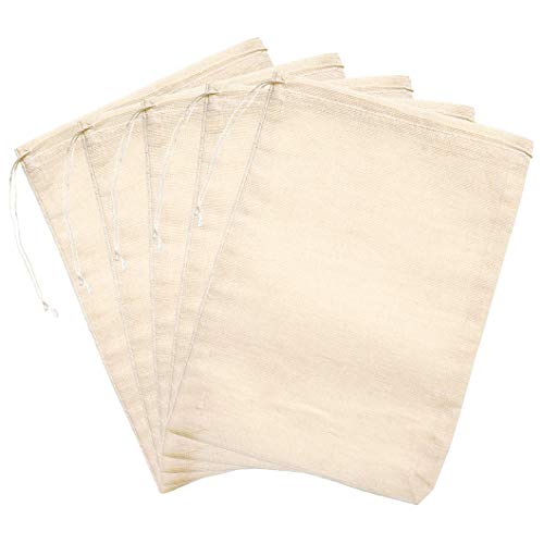 Tayfremn 100Pcs Cotton Drawstring Bags, Reusable Muslin Bag Natural Cotton Bags with Drawstring Produce Bags Bulk Gift Bag Jewelry Pouch for Party Wedding Home Storage(4 by 6 Inches) - Image 3