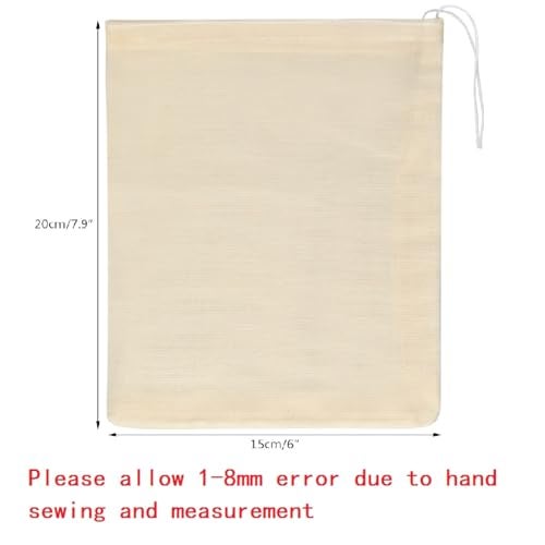 Tayfremn 100Pcs Cotton Drawstring Bags, Reusable Muslin Bag Natural Cotton Bags with Drawstring Produce Bags Bulk Gift Bag Jewelry Pouch for Party Wedding Home Storage(4 by 6 Inches) - Image 2