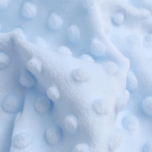 LMAEZNER 1Yardx62.6 Minky Dot Fabric by The Yard DIY Making Supplies Quilting Patchwork Cushions Plush Fleece Fabric Minky Fabric for Blanket, Pillow Covers, Clothing Making, Scarf,Sewing(Light Pink, 1 Yard) - Image 3