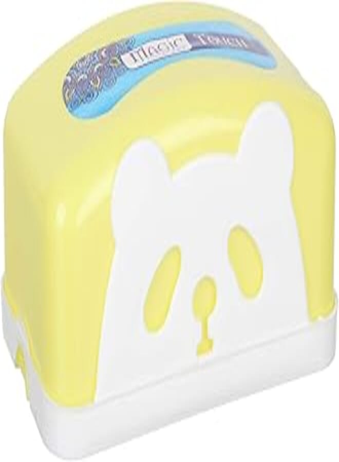 Magic Touch Plastic Panda Shaped Tissue Box - Yellow