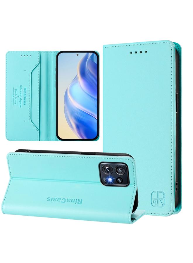 اس-توب جراب لهاتف Motorola Edge+ 2023 / Edge 40 Pro RC01 جراب هاتف جلدي مزدوج الطي مزود بخاصية الشفط المغناطيسي بتقنية RFID - Image 1