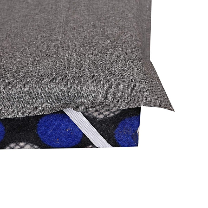 Kuber Industries Khaki Design PVC Double Mattress Protector - Grey - Image 3