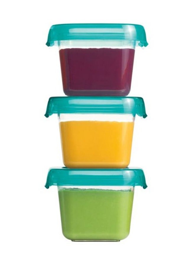 OXO TOT 3 Piece Baby Blocks Freezer Storage Containers - 2 Oz - Image 1