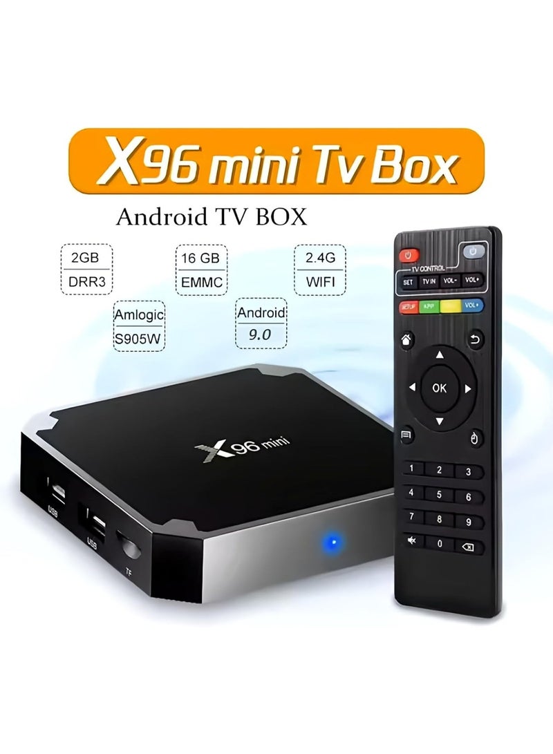 اكس 96 جهاز تي في بوكس X96 ميني، يدعم تطبيقات أندرويد بدقة فائقة الوضوح 4K، أسود - Image 4
