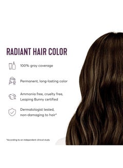 Madison Reed Radiant Hair Color Kit, Medium Neutral Brown for 100% Gray Coverage of Resistant Gray Hair, Ammonia-Free, 5.5NNA Dosolo Brown, Permanent Hair Dye, Pack of 1  - Image 4