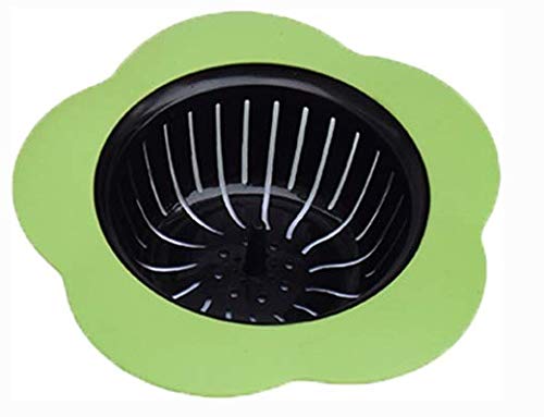Tagve Silicone Kitchen Sink Strainer Flower Shaped Shower Drains Cover Colander Sewer Bathroom Hair Trap Catcher Kitchen Accessories (Multi-Color-Set of 3) - Image 3
