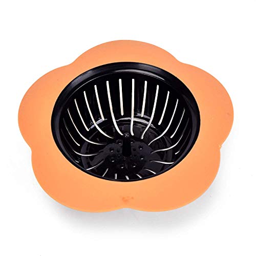Tagve Silicone Kitchen Sink Strainer Flower Shaped Shower Drains Cover Colander Sewer Bathroom Hair Trap Catcher Kitchen Accessories (Multi-Color-Set of 3) - Image 5