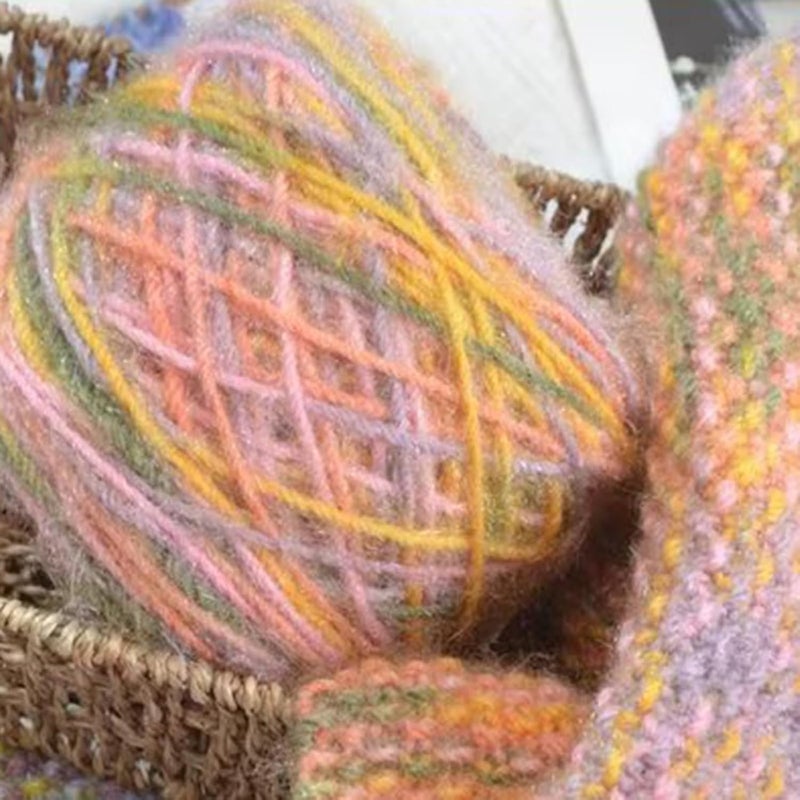 Muticolor Yarn 3.7oz/105g – 100% Acrylic Bulky Yarn for Knitting & Crochet, Suitable for Making Scarves, Sweaters and Hats, Jade-Glow, 1Skein - Image 5