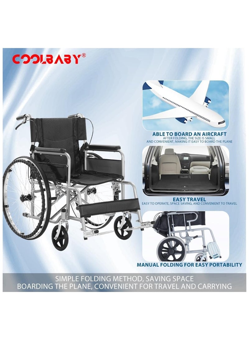 Cool Baby - Adjustable & Foldable Wheelchair for Elderly Self Propelled & Attendant Propelled Wheelchairs - Image 1