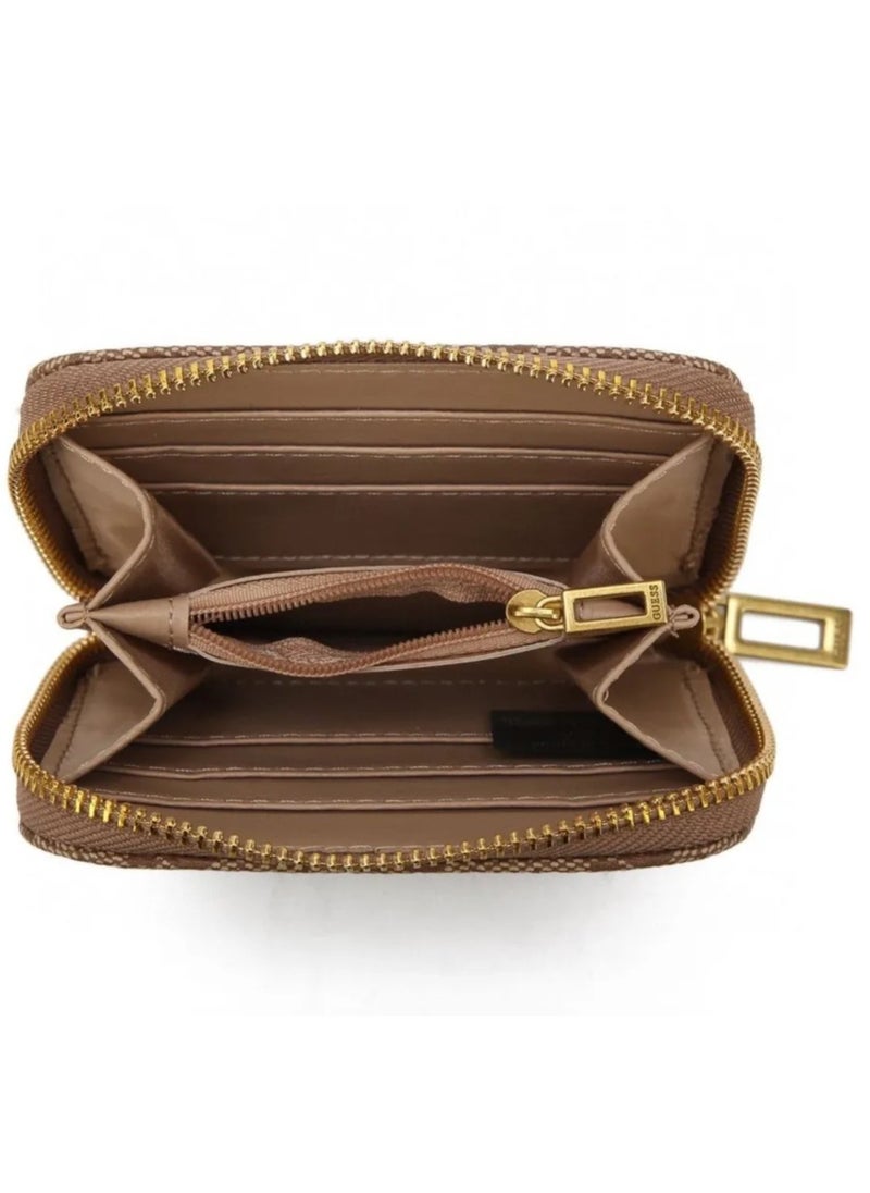 GUESS - Women Dagan Slg Medium Zip Around Black Brown - Image 1
