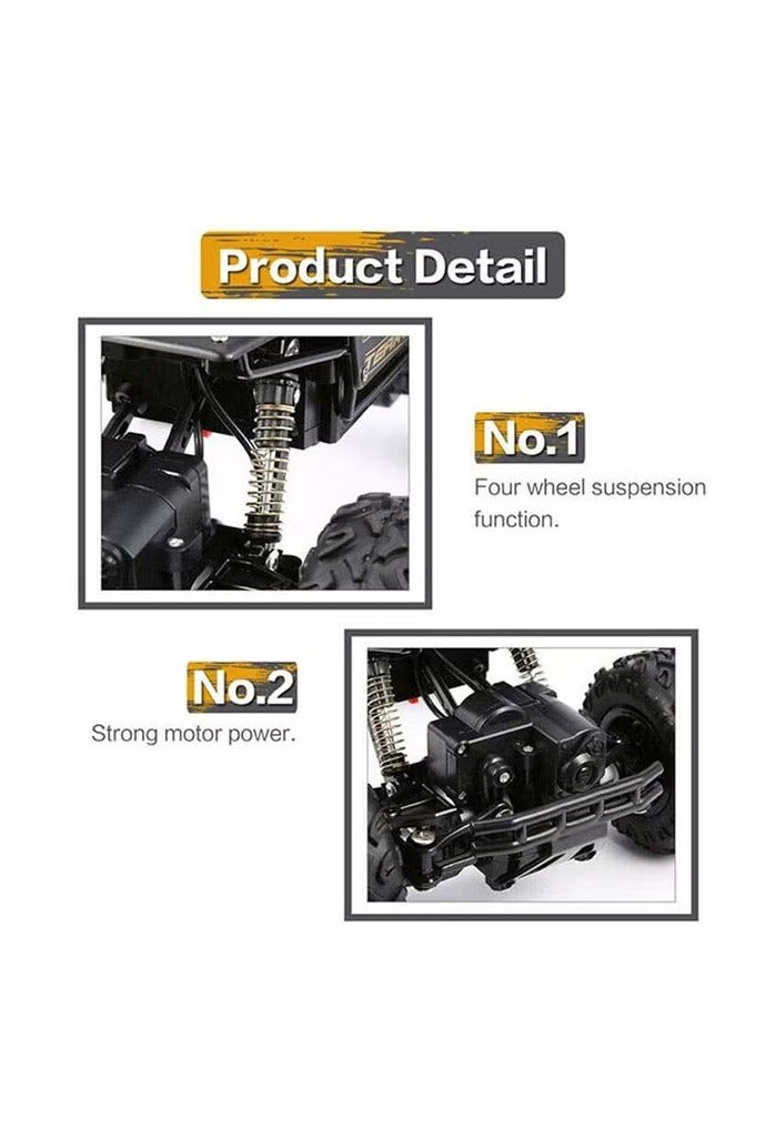 High-Speed Off-Road Bigfoot Climbing Remote Control Toy Car For Ages 8+ Years 27×18×14cm - Image 2