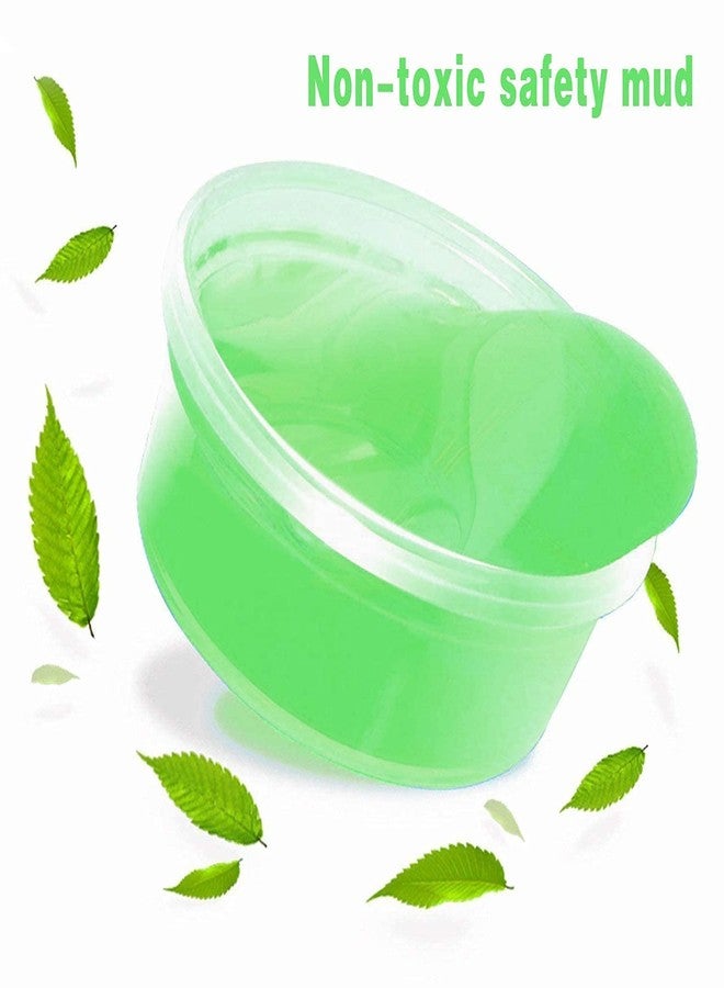 Firstly T DIY Multicolor Scented Magical Slimy Slime Gel Jelly Set Kit Air Dry Magic Crystal Clay Putty Toy Kit for Girls Boys Kids Slime with Glitter | Charms | Glitter Set (12 Slime+ 12 Clay) - Image 5