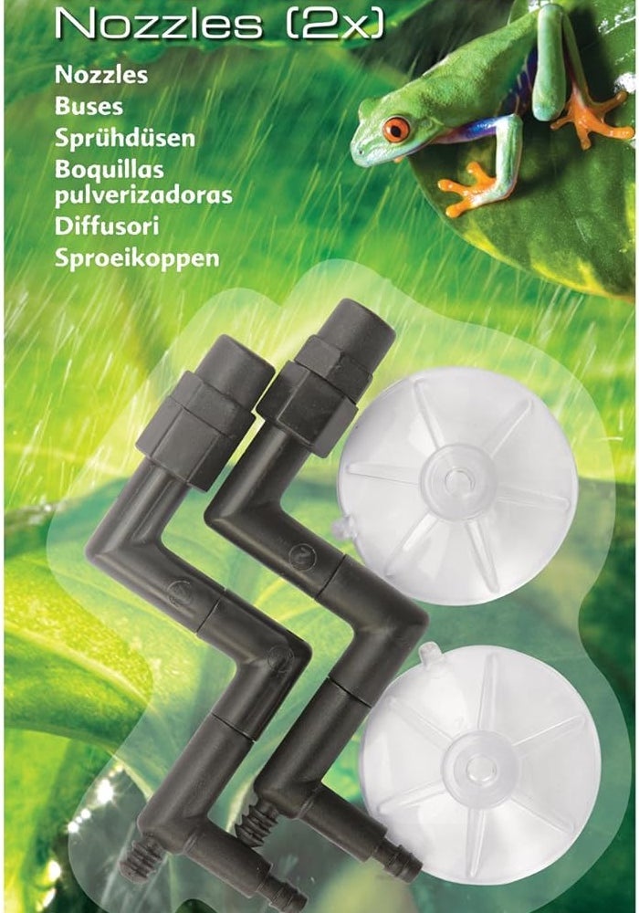 Exo Terra Monsoon Nozzles Replacement for RS400 High-Pressure Rainfall System, 2-Pack - Image 1