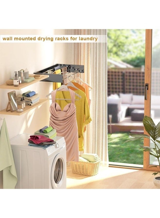 Beauenty Foldable wall-mounted clothes drying rack and rack made of solid aluminum - Image 5
