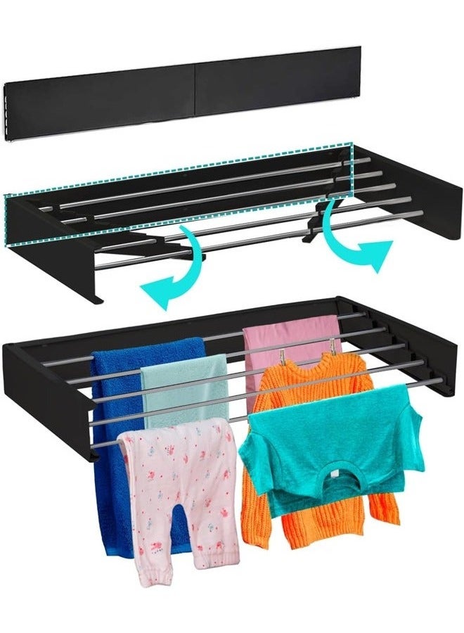 Beauenty Foldable wall-mounted clothes drying rack and rack made of solid aluminum - Image 3