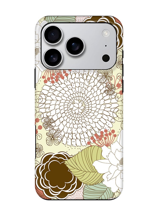 Stylizedd Tough Pro Magnetic Case for iPhone 17 Pro, Dual Layer hybrid PC + TPU Mobile Cover Matte - Blooming Flower