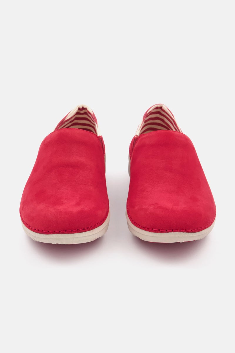 FitFlop أحذية نسائية سوبر سليب أون، أحمر كلاسيكي - Image 3