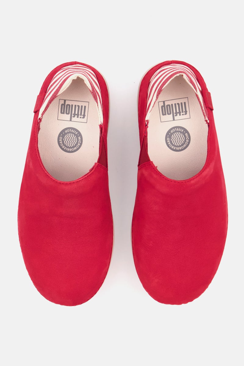 FitFlop أحذية نسائية سوبر سليب أون، أحمر كلاسيكي - Image 2