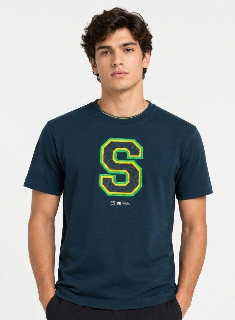 Ayrton Senna Ayrton Senna Collecgiate T-shirt