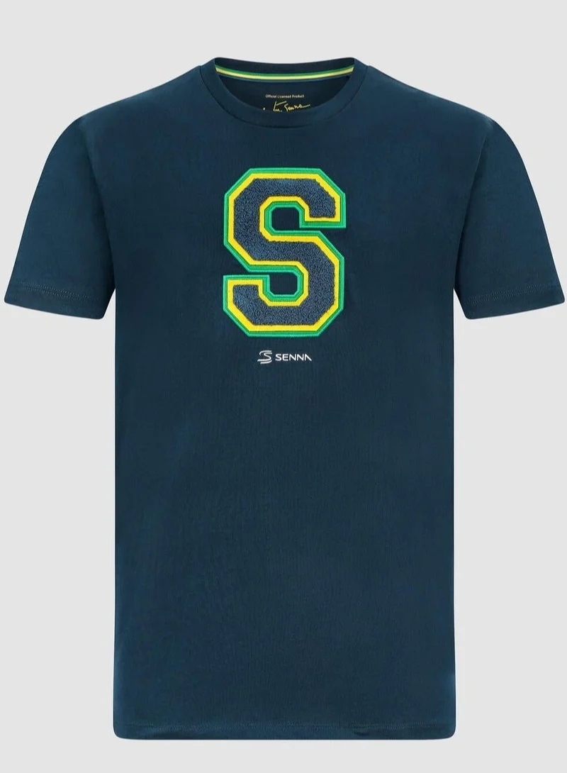 Ayrton Senna  Ayrton Senna Collecgiate T-shirt for Men | Best Price UAE