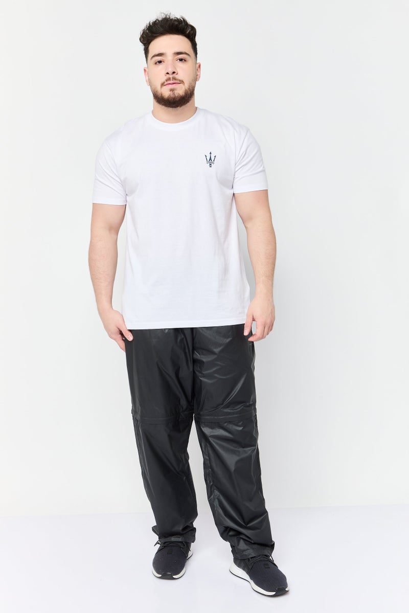 Maserati Men Crew Neck Short Sleeve Brand Logo T-Shirt, White - Image 2