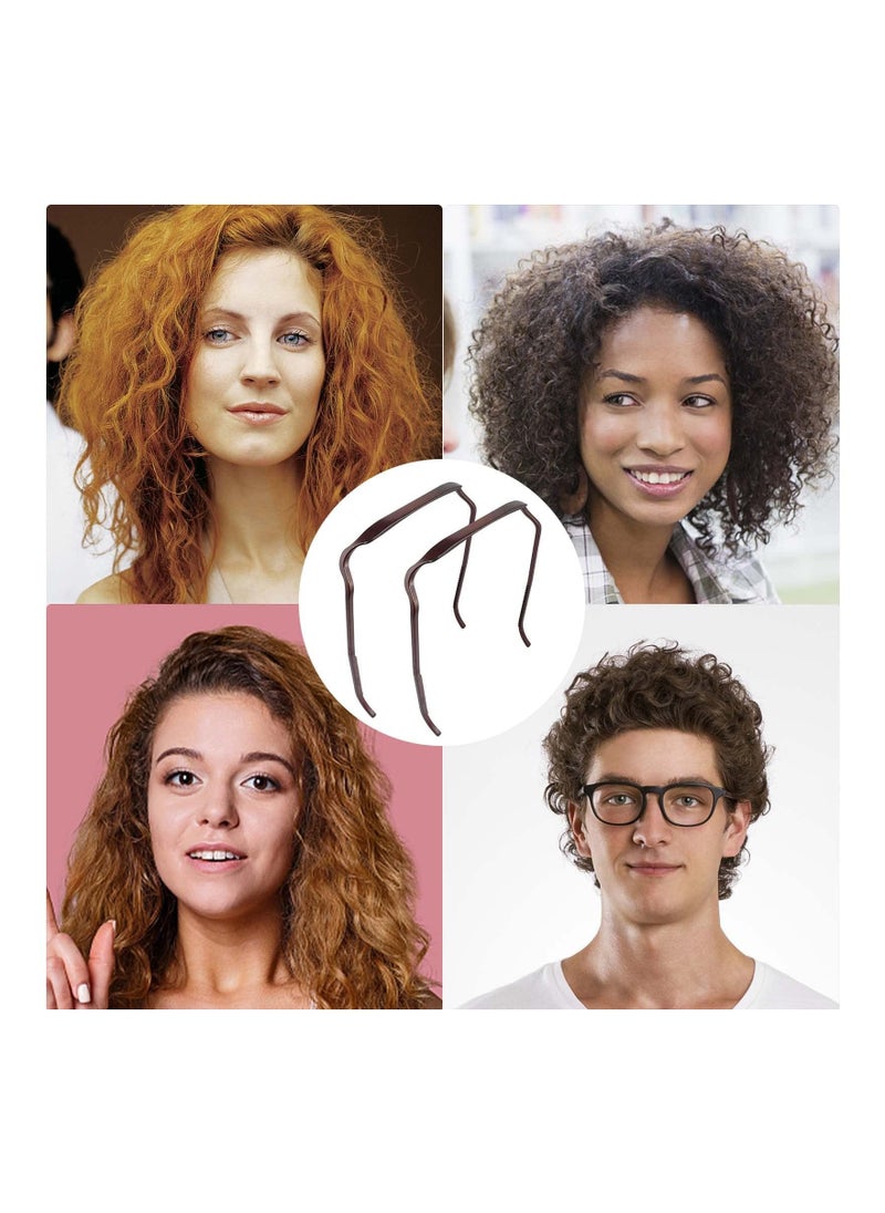 Supwell Curly Thick Hair Medium Headband, Invisible Hair Hoop, Curly Thick Hair Large Headband, Curly Thick Hair Headband Hand, Hairstyle Fixing Tool for Curly Hair, Thick Hair (Black)