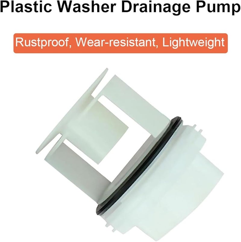 2 قطعة غطاء سدادة تصريف مضخة غسالة أبيض بديل لسييمنز بوش WM1095 1065 WD7205 - Image 4