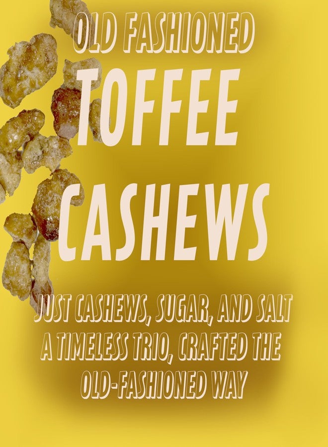 crait Toffee Cashews 18 Ounce Bulk Bag, Sweet Crunchy Candied Roasted Cashews in Resealable Bag - Image 3