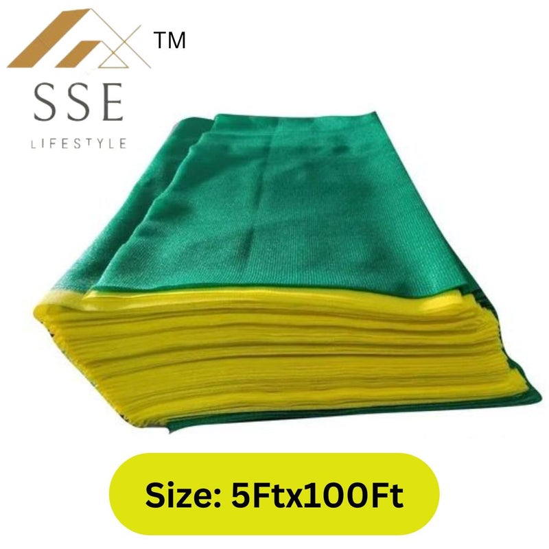 SSE | Green net | Shade net | Green net for Garden Balcony Plants Fencing | (5x100ft) 75% Uv Sun Protection - Image 2