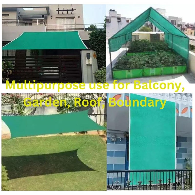 SSE | Green net | Shade net | Green net for Garden Balcony Plants Fencing | (5x100ft) 75% Uv Sun Protection - Image 3