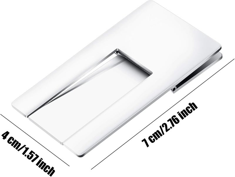 Mudder حامل سيجار قابل للطي من الفولاذ المقاوم للصدأ 3 قطع رف عرض سجائر حامل سيجار لوازم يوم الأب، فضي - Image 3