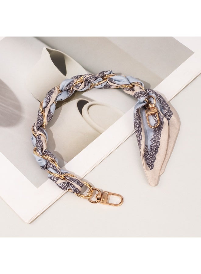 NIBEMINENT Beaded Phone Lanyard, Anti Lost Removable Wrist Strap,Chain Scarf Bracelet Pendant,Phone Keychain Lanyard,21/Blue Series