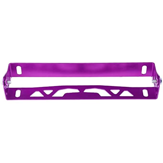 ريحني حامل رقم سباق قابل للتعديل لوحة سيارة مصقولة إطار سيارة بأسلوب السباقات ديكور رائع لعشاق السيارات فضية - Image 4