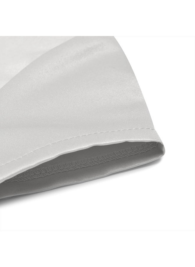 BOLEROSE Girls Satin Short Sleeve Bolero Childrens Kids Shrug (Silver, 13-14 Years)  - Image 4