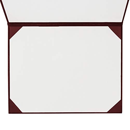 GraduationMall Imprinted Diploma Cover for Certificate 8.5''x 11'' Red,1-Pack - Image 4