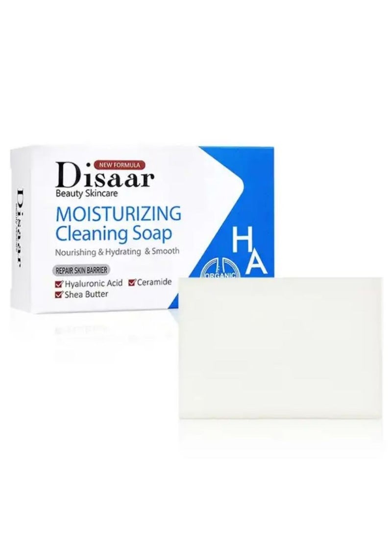 ديسار صابون الجسم المصنوع يدويًا بزبدة الشيا وحمض الهيالورونيك المرطب وتنظيف الجسم 100 جم - Image 1