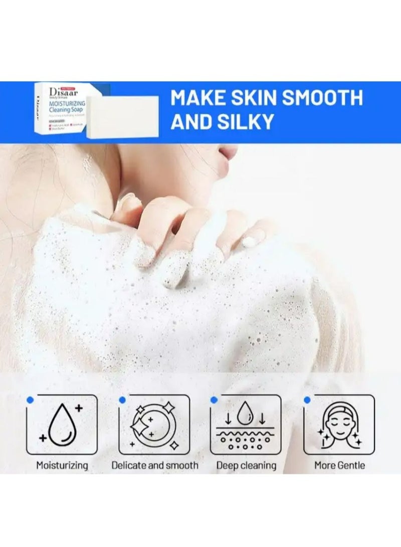 ديسار صابون الجسم المصنوع يدويًا بزبدة الشيا وحمض الهيالورونيك المرطب وتنظيف الجسم 100 جم - Image 2