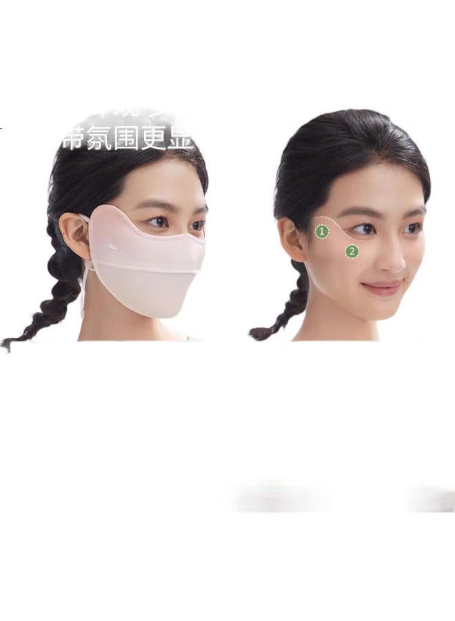 Beneunder Blush Sunscreen Mask Women Uv Protection Face Shield Misty Forest Green Al33424 - Image 1