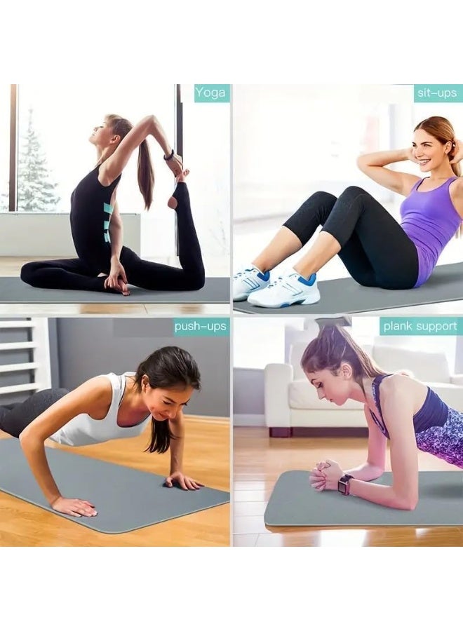 سبورت كيو حصيرة يوغا TPE بريميوم SportQ®️ مضادة للانزلاق بسمك 6 مم – خفيفة وصديقة للبيئة مع شنطة حمل، مقاومة للعرق والماء لتمارين منزلي والجيم للبيلاتس واليوغا وتمارين البطن 183×61 سم - Image 4