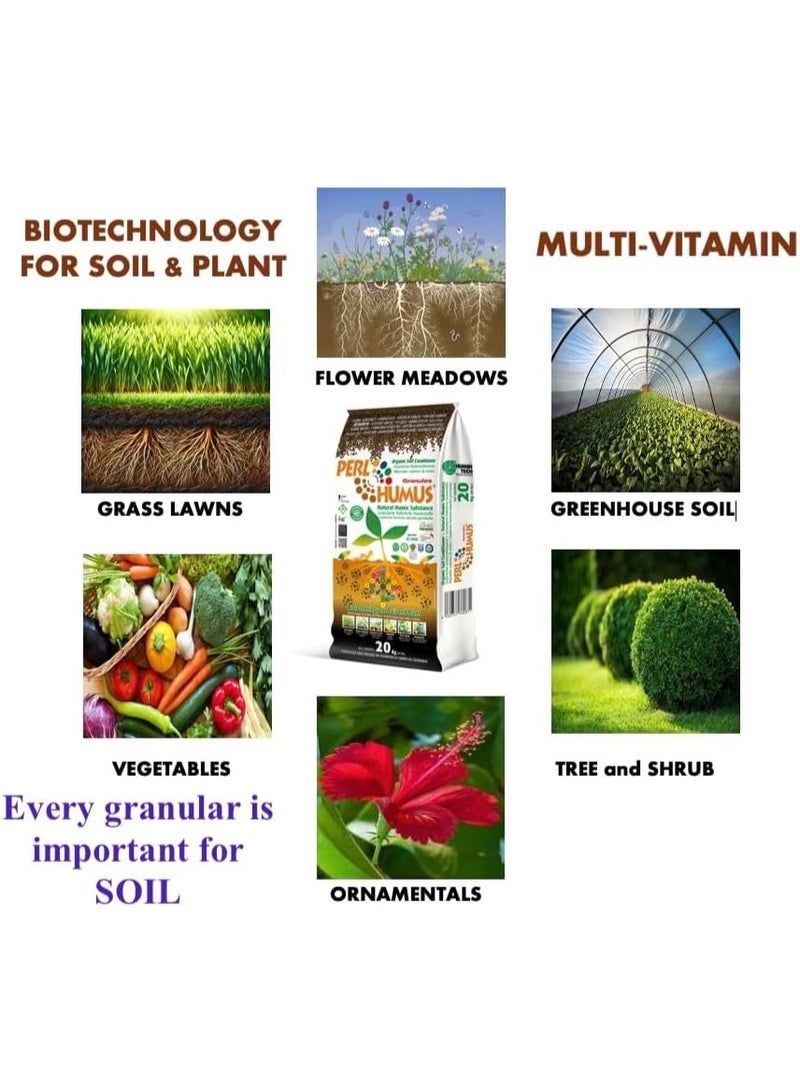 Granules Natural Humic Substance Organic Soil Conditioner Made in Germany Garden Care 20 kg - Image 3