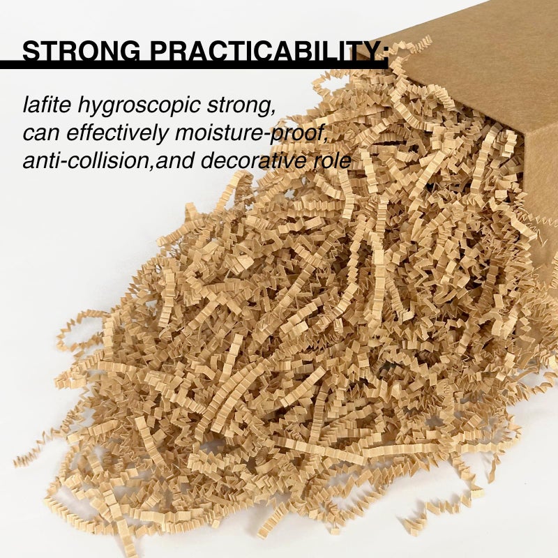 Corlcol 1LB Crinkle Cut Paper Shred Filler for Gift Box Bag and Basket On Holidays (Kraft Brown) - Image 4