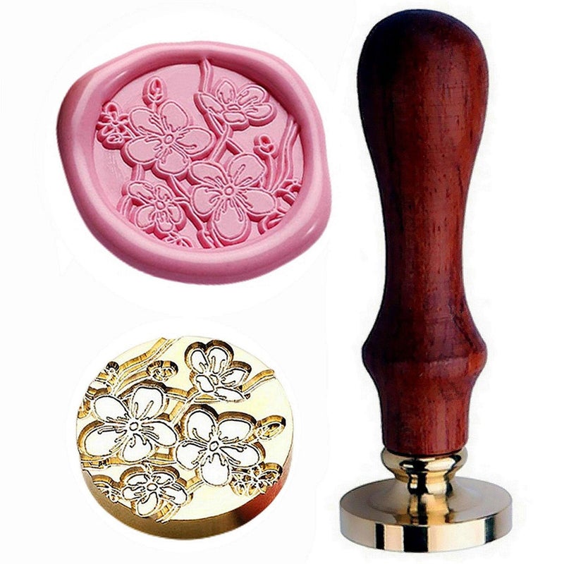 JUPPE 6pcs Flower Wax Seal Set, Cherry Blossom Rose Bell Orchid Branches Tulip Various Flowers Sealing Wax Stamps for Wedding Invitation Birthday Party - Image 5