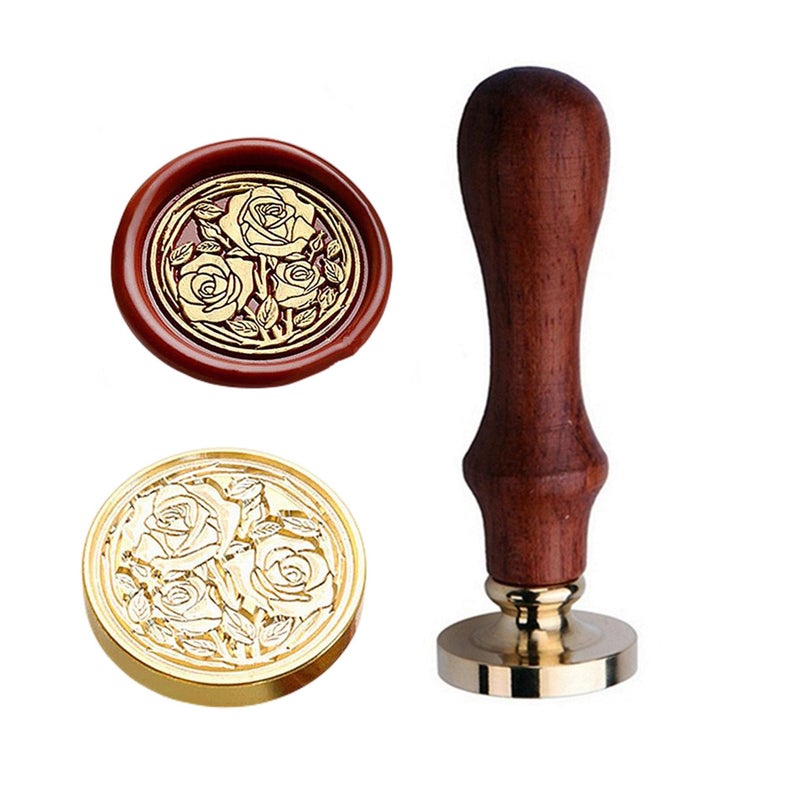 JUPPE 6pcs Flower Wax Seal Set, Cherry Blossom Rose Bell Orchid Branches Tulip Various Flowers Sealing Wax Stamps for Wedding Invitation Birthday Party - Image 4