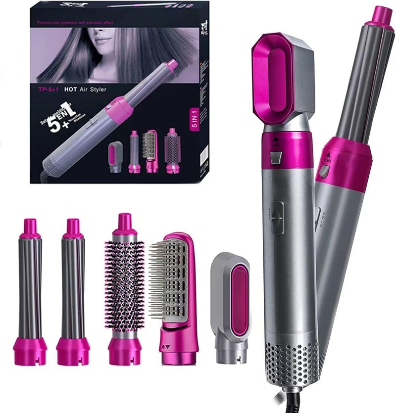 Hair Dryer Brush, 5 in 1 Hot Air Styler, 1000W - Image 1