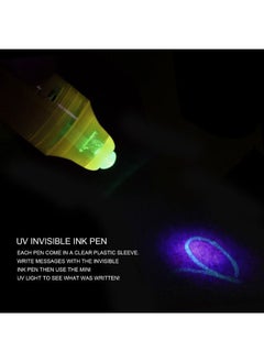 NIBEMINENT 2-In-1 UV Blacklight Invisible Marker Pen Yellow  - Image 3