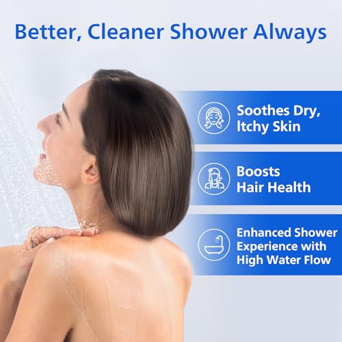 PHILIPS Shower Filter for Hard Water, 3-Stage Filtration with NSF Certified KDF, Softens Water for Healthier Skin & Hair, Reduces Chlorine Rust Sediments, Easy DIY Install, Chrome, AWP1775BK/37 - Image 3